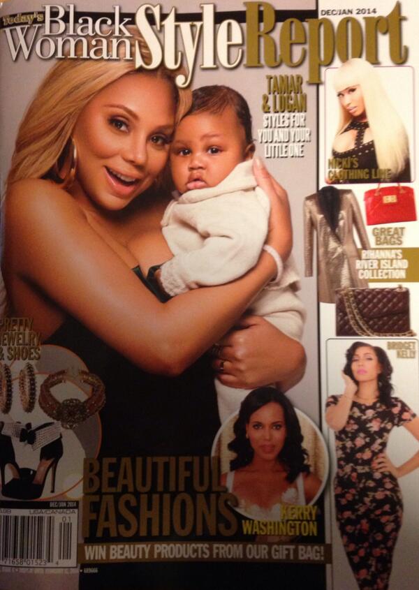 WEtv's tweet photo. .@TamarBraxtonHer &amp; Logan steal the show on the cover of @TBWStyleReport  #TheyWon http://t.co/Jb3vOsXzhU