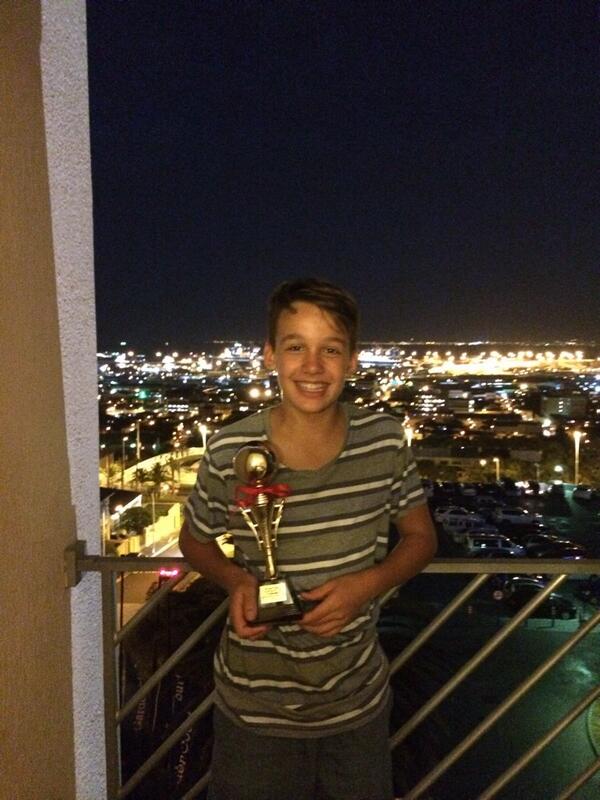 <a href="/jacquesvtonder/">Jacques van Tonder</a> winning u14B player of the tournament... Well done Bloem Bear lad