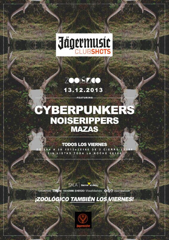 Listasfiestamad's tweet photo. ESTE VIERNES 13 TENEMOS EN ZOOLOGICO A @CYBERPUNKERS ¡¡FIESTON ASEGURADO!!

Entrada por lista cerrada 699683800 #whtp http://t.co/jU1EEmUTVb