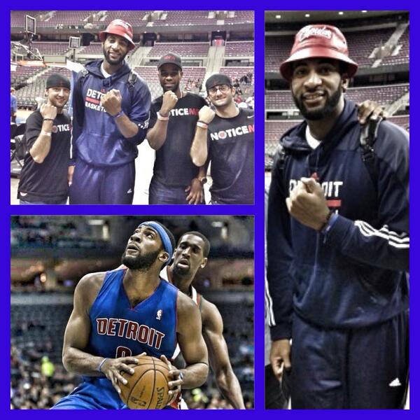 PlzNoticeMe's tweet photo. Thank you @DRE_DRUMMOND_ of the Detroit Pistons for your support in the fight against bullying! #plznoticeme http://t.co/hL30STZced