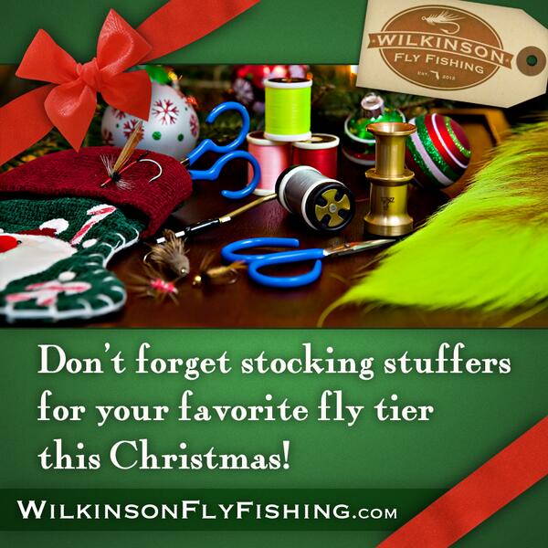 wilkinson_fly's tweet image. Don't forget those stocking stuffers for your favorite fly tier or yourself this Christmas!