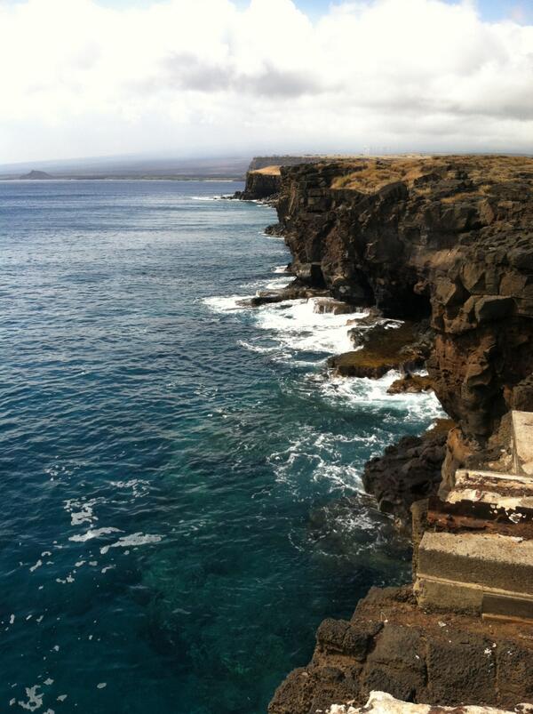PonoProject's tweet image. Sea cliffs at Ka Lae - most southern point of the U.S. - Big Island of Hawaii!