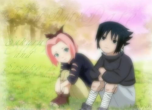 SasukeCja's tweet photo. #UnaBonitaPareja sasuke y sakura de niños http://t.co/wE4TfADN7B