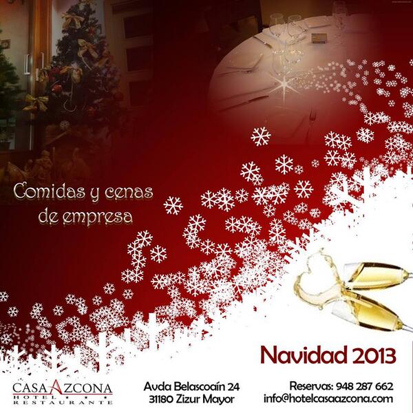 HotelCasaAzcona's tweet photo. Ya queda poco para la Navidad. Si en tu empresa estáis buscando sitio para celebrarlo no lo dudéis. Aquí como en casa http://t.co/1MQ5fdGMSZ