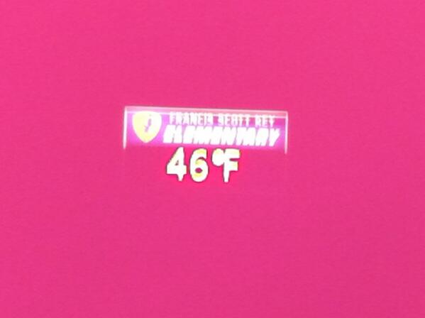 HeatherIshimaru's tweet photo. 46 is the balmy temp at Francis Scott Key Elem. School in SF Sunset district. Beach weather! http://t.co/lkso4uBPg2