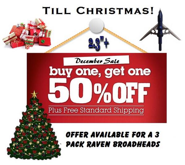ravenbroadheads's tweet photo. December Sale
Buy 1 get 1 50% Off!
http://t.co/BKxkfH6Uda http://t.co/M9hceUwlf5