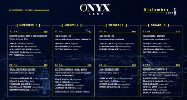 OnyxClubArg's tweet photo. Una nueva semana en @OnyxClubArg con @ricardojcavalli, @yburich y más! http://t.co/WXcizr5WsC