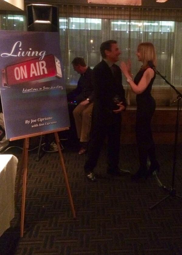 vgeller's tweet photo. @EdgeStudio: "congratulations @joecip @anniecip on your #radio #newbook @LivingOnAirBook http://t.co/n4BxMdElLw” #voiceover