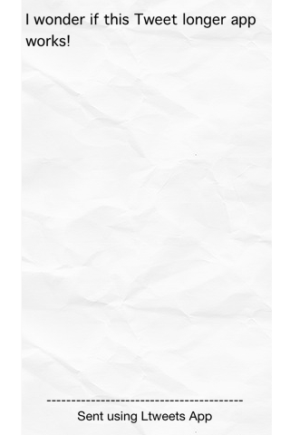 I wonder if this Tweet longer app works!  #ltw