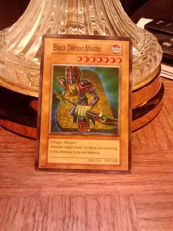 so i have a black demon master yugioh card who wants it n how much