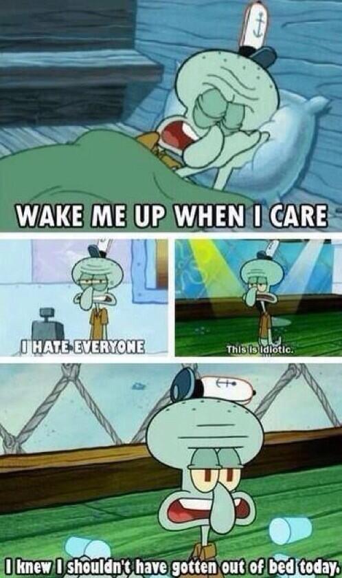 TheComedyHumor's tweet photo. Realizing you grew up to be squidward http://t.co/hzBTlPYF90
