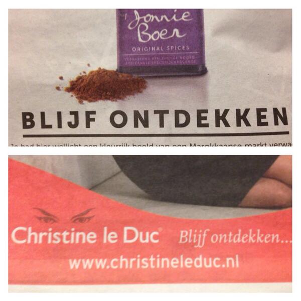 Helmink87's tweet photo. Jonnie Boer &amp; Christine le Duc samen op ontdekkingsreis. http://t.co/zM7qHjlIVu