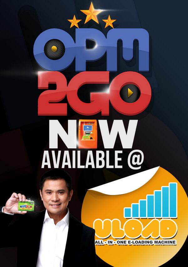 uloadph's tweet image. Download your favorite OPM...OPM2GO now available on all Uload Machines Nationwide!