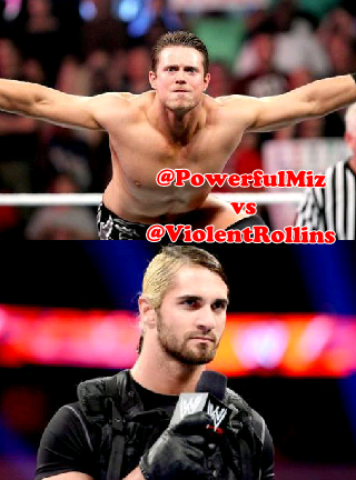 DolphZiggs's tweet photo. This Wednesday @PowerfulMiz takes on Shield member @ViolentRollins, for the U.S Championship. http://t.co/LHl4Egdz0k