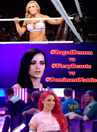 DolphZiggs's tweet photo. This Wednesday @RagedDemon vs  @FieryBeaute vs @DominantNattie to determine, the first ever #UCW Diva's Champion. http://t.co/mq5yqVCZaS