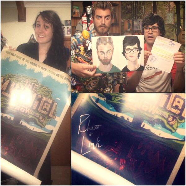 Thankyou sooooo much for my poster guys! Amazing stuff. @linklamont <a href="/rhettmc/">Rhett McLaughlin</a> <a href="/rhettandlink/">Rhett & Link</a>