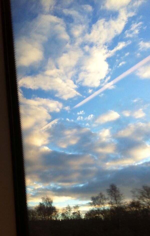 HayGeorgie's tweet photo. Blue sky en route to my last @BDE2014 team meeting of the year. 7 weeks to go! http://t.co/U5yccpIt1F