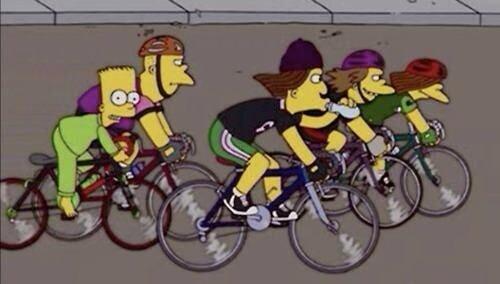 Bart on road bike! :D