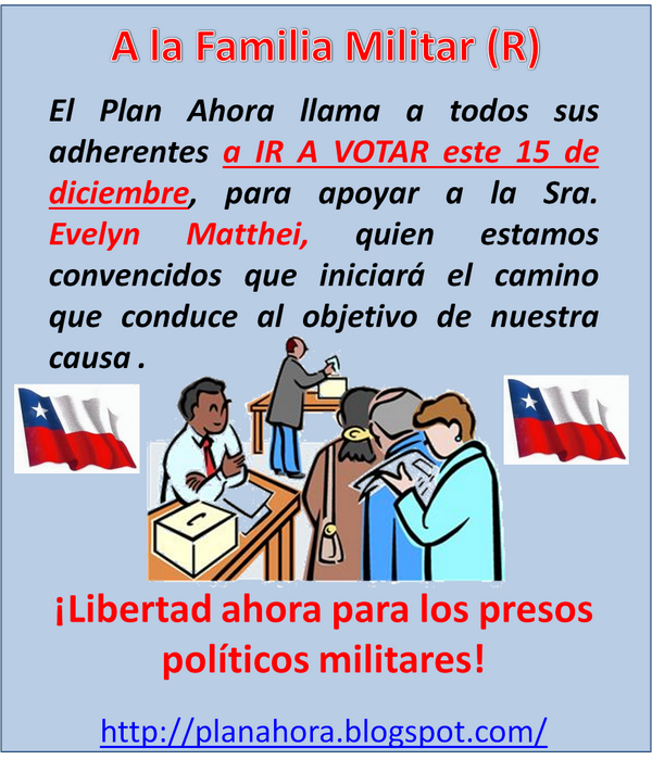 #PlanAhora Si apoyas al Plan Ahora --- VOTA 7 por Evelyn Matthei y lleva a otra persona -- y pon esto en tu muro
