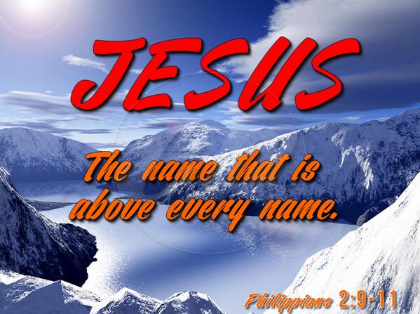 FaithPrayInGod's tweet image. the name that is above every name
Philippians 2:9-11