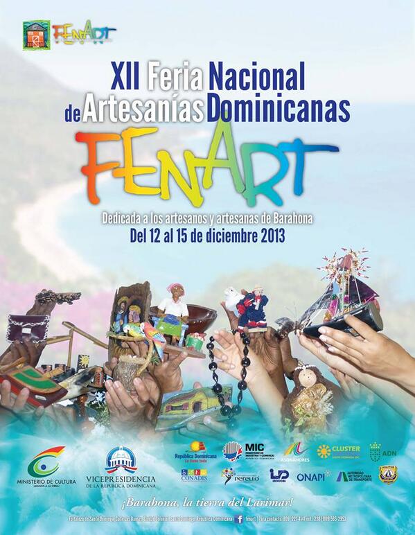 ¡A ley de dos días para la XII Feria Nacional de Artesanías Dominicanas #FENART en la Fortaleza de #SantoDomingo! http://t.co/zYzKMFSJcy