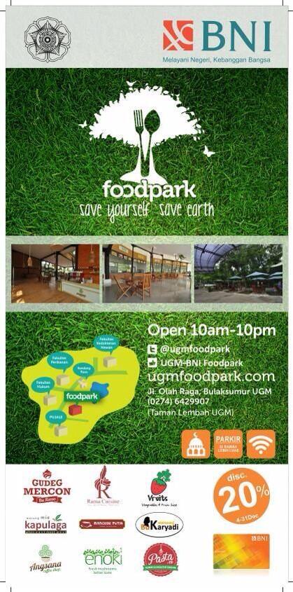 pipitbrilianthi's tweet photo. @JogjaBites mau makan enak, sehat, dan suasana yg asik dan nyaman? Dateng ke @ugmfoodpark !! http://t.co/ZgLx0v6nZL