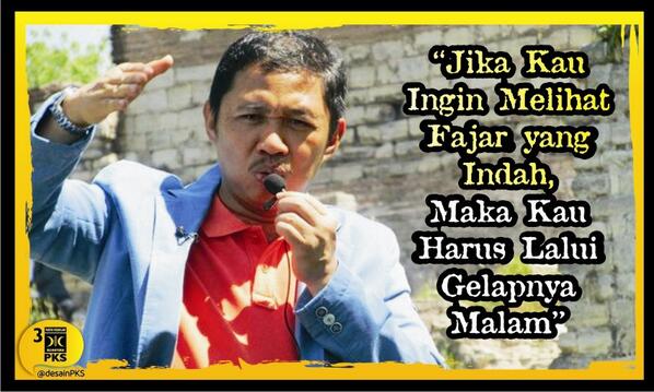 desainpks's tweet photo. @anismatta “Jika Kau Ingin Melihat Fajar yang Indah, Maka Kau Harus Lalui Gelapnya Malam” @pkspiyungan @hafidz_ary  http://t.co/Lco2Z4F2Mi
