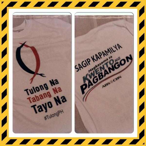 OfficialPaulDM's tweet photo. Got my Tulong na Tabang na Tayo na shirt. Pls. Help our fellow kababayans in Tacloban. #TulongPH http://t.co/0rs7decMPq