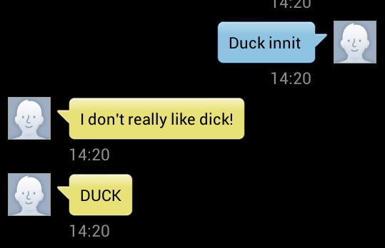 Piratedrone's tweet image. Best auto correct failure ever.

@twilightchill
#autocorrectfailure