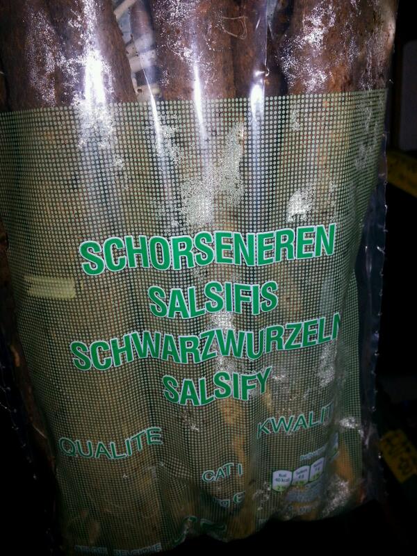 Salsify on hand. Get it while you can!