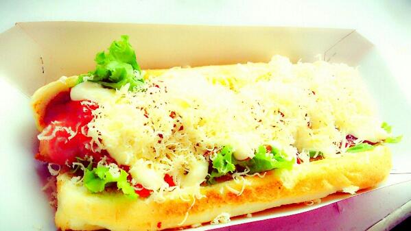 Cheese Hotdog!!!  Most FAV!!