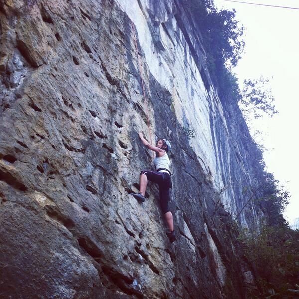 GeraldineAgnew's tweet photo. Awesome first climb in Mai Chau... http://t.co/Gh93lG6bul