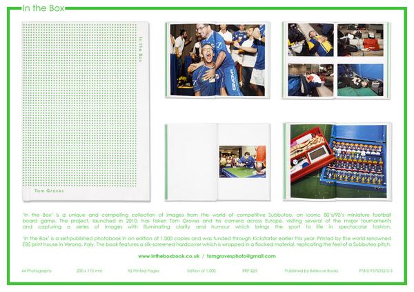 Intheboxbook's tweet photo. #Subbbuteo's Top #Photobook is available for ordering before Christmas from http://t.co/46ZIjN41AP Via @t_gPhoto http://t.co/qbGpRGCsQj