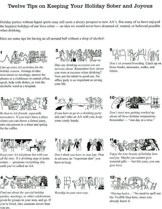 We are taking the next 12 days to focus on 12 Tips to keep your holiday season sober &amp; joyous. #TherapiaTips