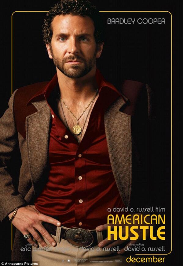 Bradley Cooper is KILLING me with those #hot 70s beard/stache pics on the subway ads #AmericanHustle #richiedimaso