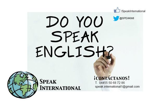 SPEAKIntl's tweet image. Do you speak English?