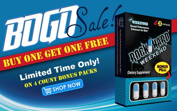 RockHardWeekend's tweet photo. Need a stocking stuffer?! #RockHardWeekend Bonus Packs are BUY ONE GET ONE FREE right now! https://t.co/kxUgVxFrK4 http://t.co/XRAEKQ5h4K