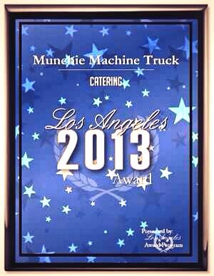 We just received the 2013 Los Angeles Award for Catering ! Pretty cool!