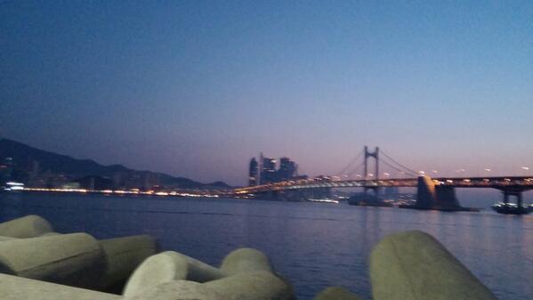 오랜만에 조깅하면서......광안리는 언제봐도예뽕