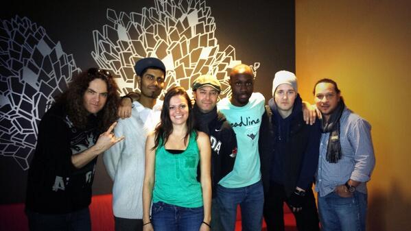 Me and the band #IgniteConcert <a href="/MarlonPennant/">Marlon pennant</a> <a href="/mackay_andrew/">Andrew Mackay</a> <a href="/SeanKellyGuitar/">Sean Kelly</a> @Ridiculousmusic <a href="/toadonkeys/">Kevin Toad Saulnier</a> <a href="/LDJarvis/">Lionel Dean Jarvis</a>