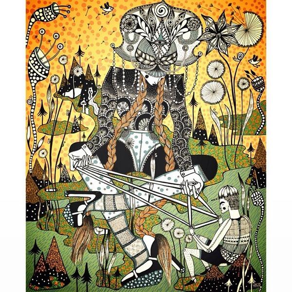 OlaVee's tweet image. Little love games 💌#illustration #olavolo #currentwork