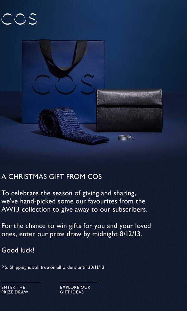 CollectionCos's tweet image. Its nearly Christmas, a gift from COS to you with love.