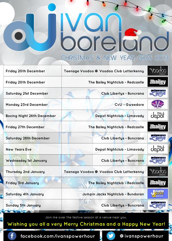 At a venue near you over the Christmas Party season.....!