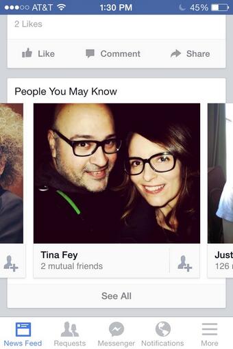 Guys, look at Tina Fey's new glasses. Obviously she is trying to be just like me. Be your own person<a href="/tag/loveyou"class="tags"><span>#loveyou</span></a>