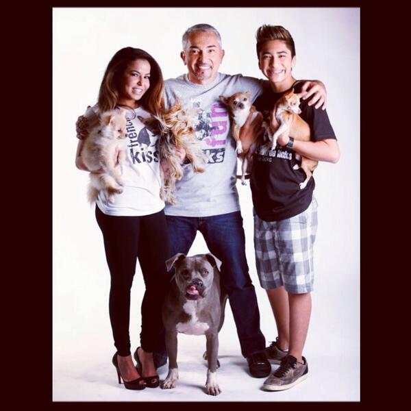 cesarmillan's tweet photo. 💘 #barkandbones #juniormillan #bensonmillan #alfiemillan #tacomillan #cocomillan #calvinmillan #jahiradar #mypack http://t.co/YrMOMJToMa
