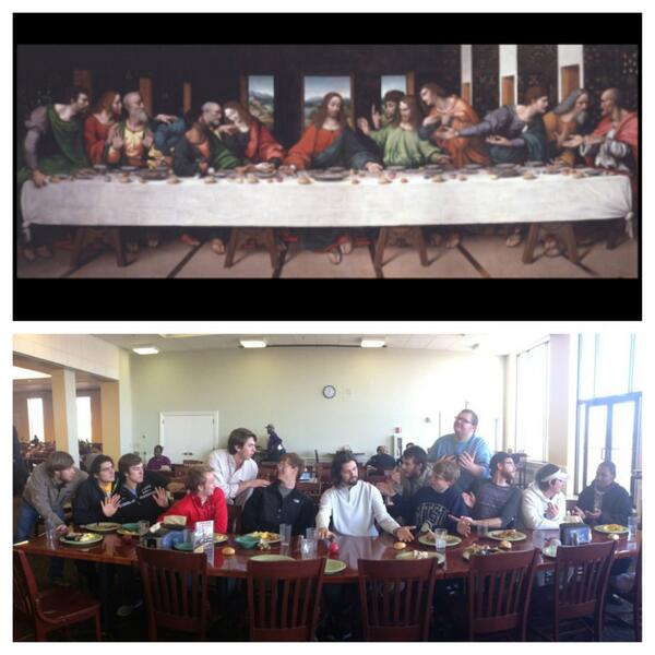 3FlrShenanigans's tweet photo. The last supper of the 3rd Floor! http://t.co/ftBZGgdwOH