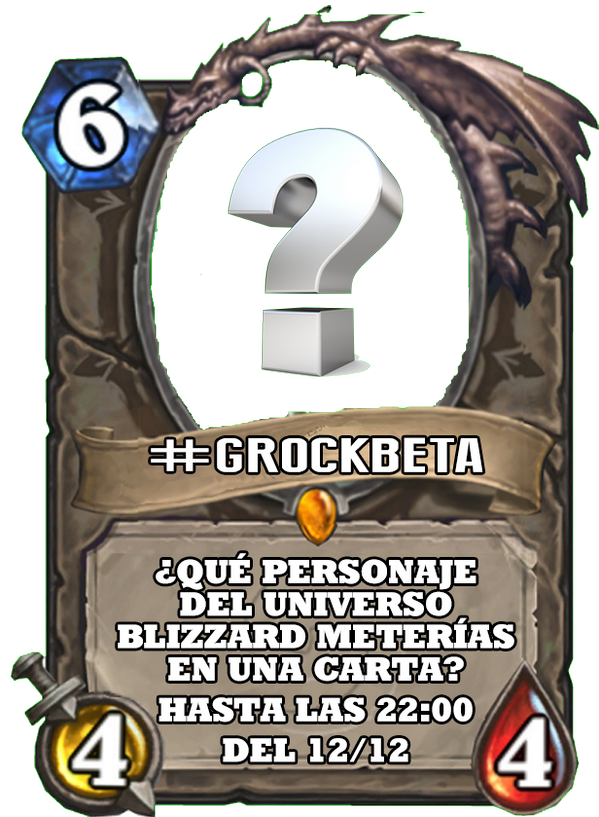Grock_APSC2's tweet photo. Sorteo 30 betas de #Hearthstone. Escribe #GROCKBETA y el personaje de @BlizzardCSEU_ES que te gustaría en una carta. http://t.co/FoDEHzF55D