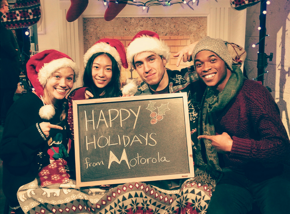 MotoTweetFleet's tweet photo. Happy holidays from the Moto Tweet Fleet :) #MeetMoto http://t.co/Cmos1nHRUl