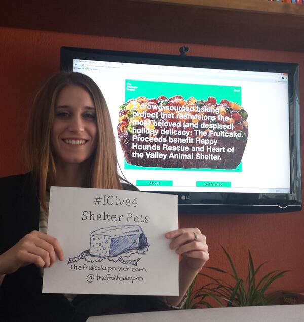 GuideStarUSA's tweet photo. Love it! RT @CaitlinSundborg: #IGive4 shelter pets. @GuideStarUSA #unselfie #fruitcakeproject http://t.co/8ujp8AwyN3