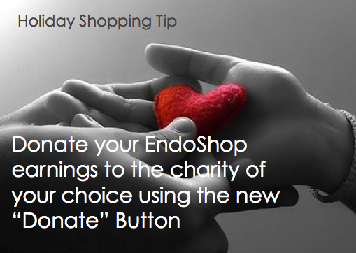 MyEndoShop's tweet photo. Buy your #holiday gifts on @MyEndoShop and donate your earnings. 'Tis the of giving back! http://t.co/Uw5MhLGmmm